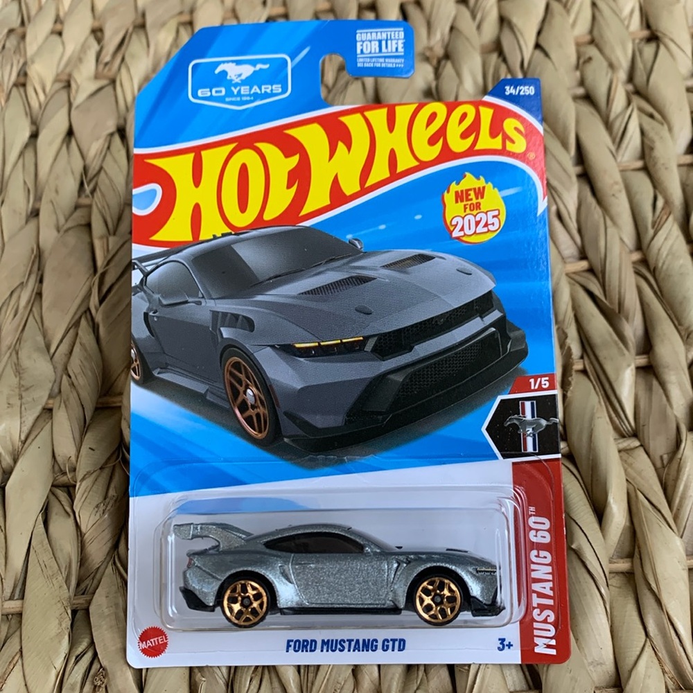 Ford Mustang GTD Car Hot Wheels New 2025 HotWheels 60th Anniversary Series HYW19